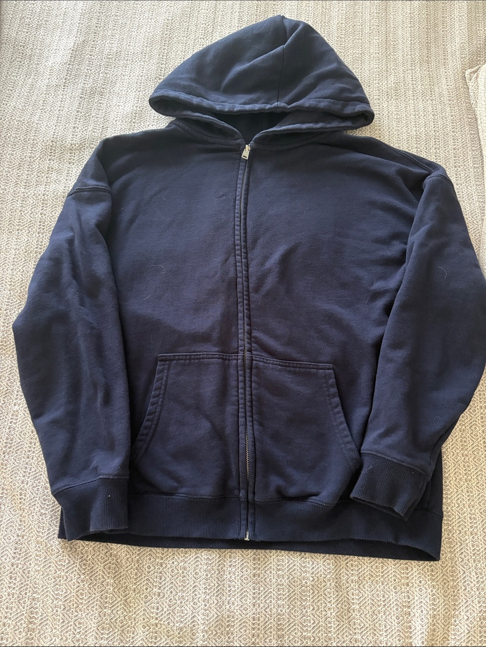 Garage Navy Blue Full-Zip Hoodie